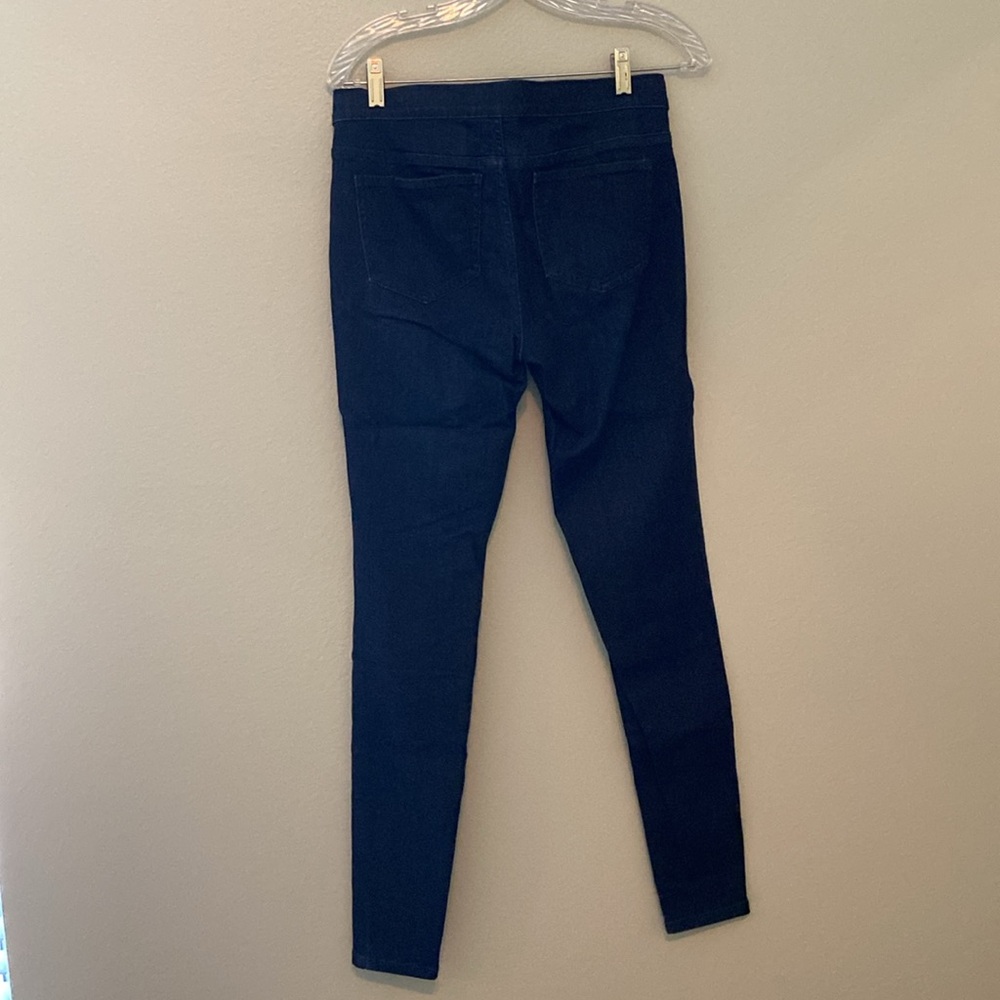 2 Pairs J Jill Dark Denim Zip Up Jeggings Size 4 Tall - Picture 12 of 14